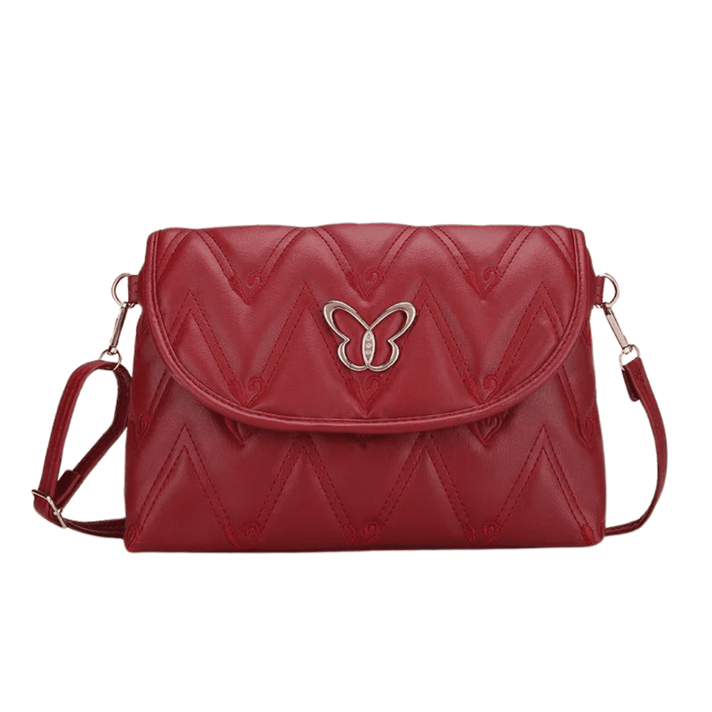Bolsa acolchoada de couro Helen