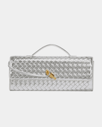 Bolsa Baguete Trançada Luxe Bordeaux