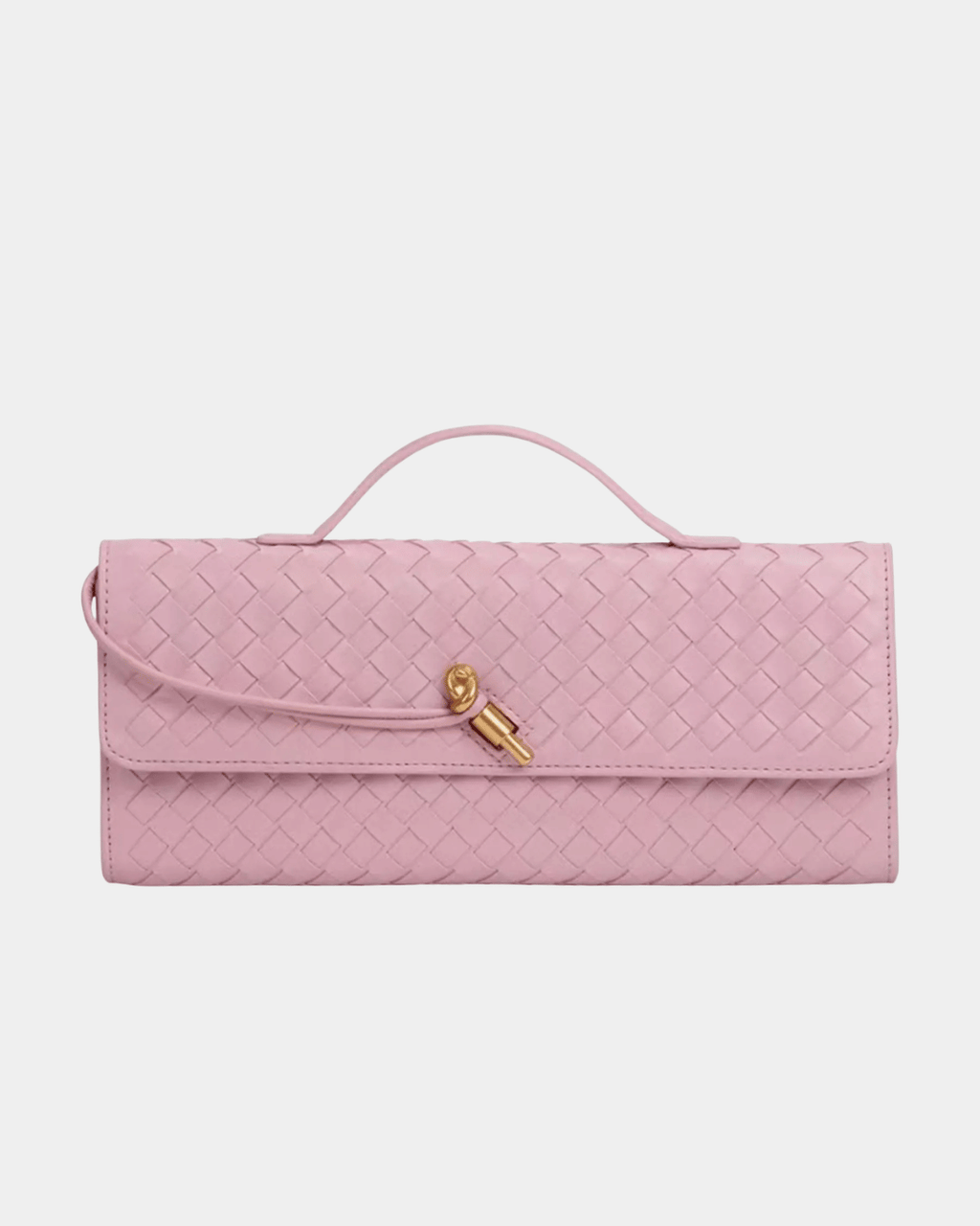 Bolsa Baguete Trançada Luxe Bordeaux