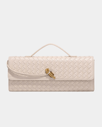 Bolsa Baguete Trançada Luxe Bordeaux