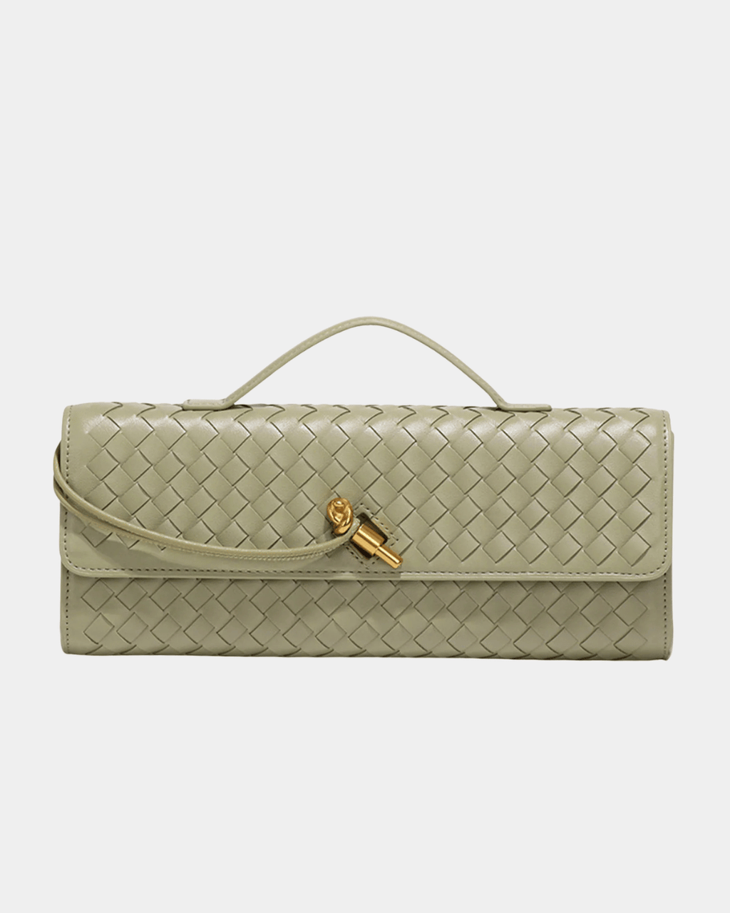 Bolsa Baguete Trançada Luxe Bordeaux