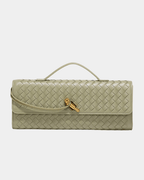 Bolsa Baguete Trançada Luxe Bordeaux