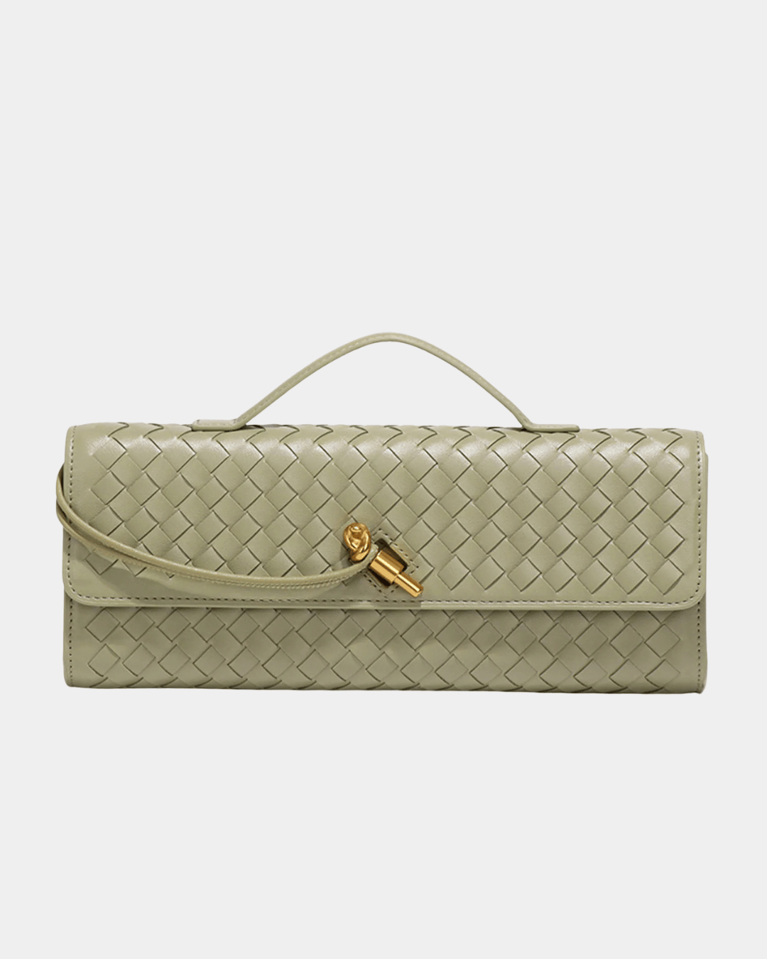 Bolsa Baguete Trançada Luxe Bordeaux