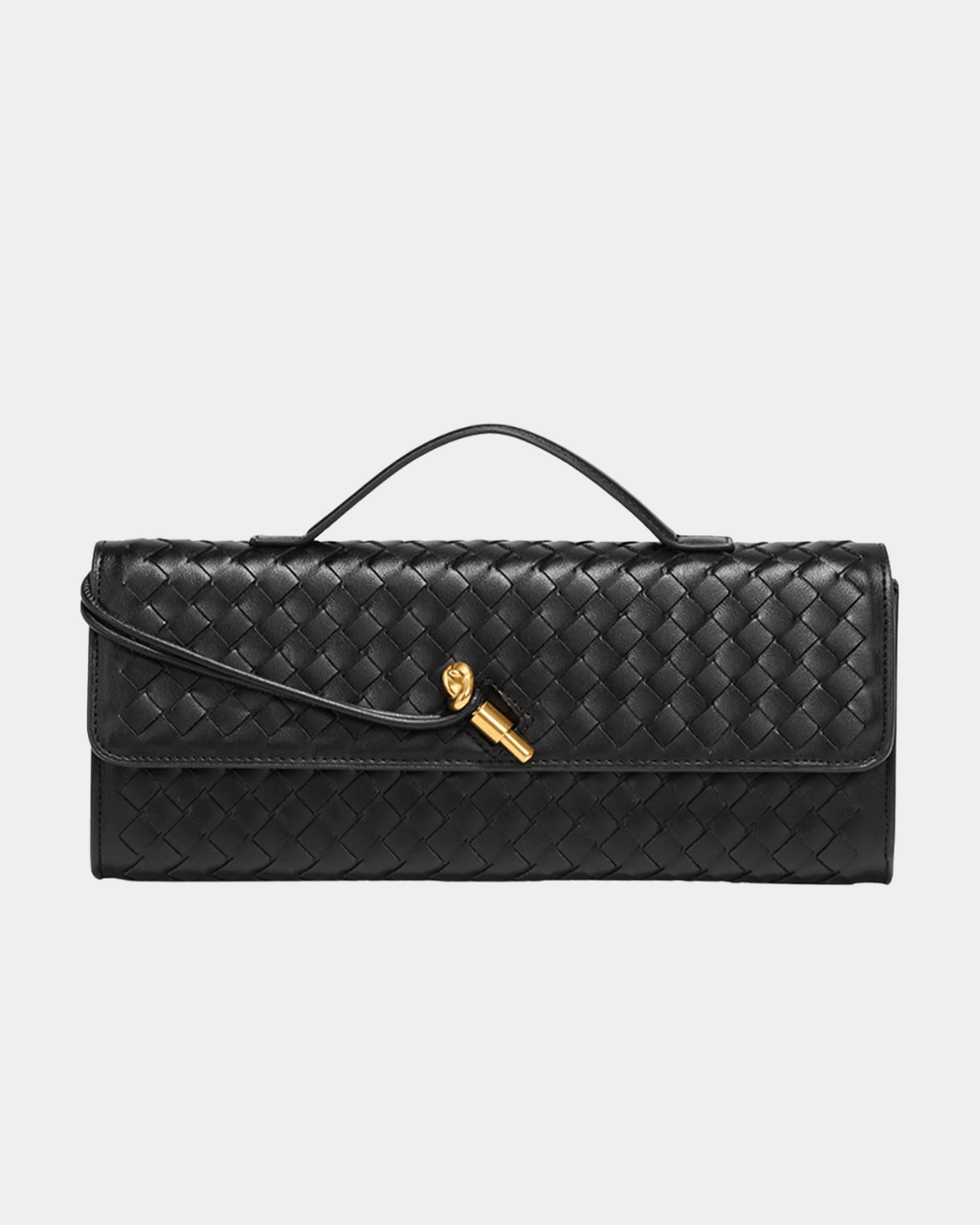 Bolsa Baguete Trançada Luxe Bordeaux