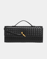 Bolsa Baguete Trançada Luxe Bordeaux