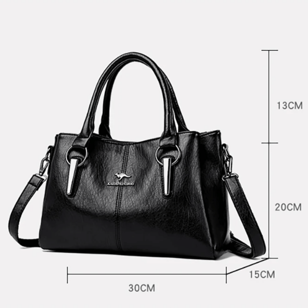 Bolsa retrô em couro