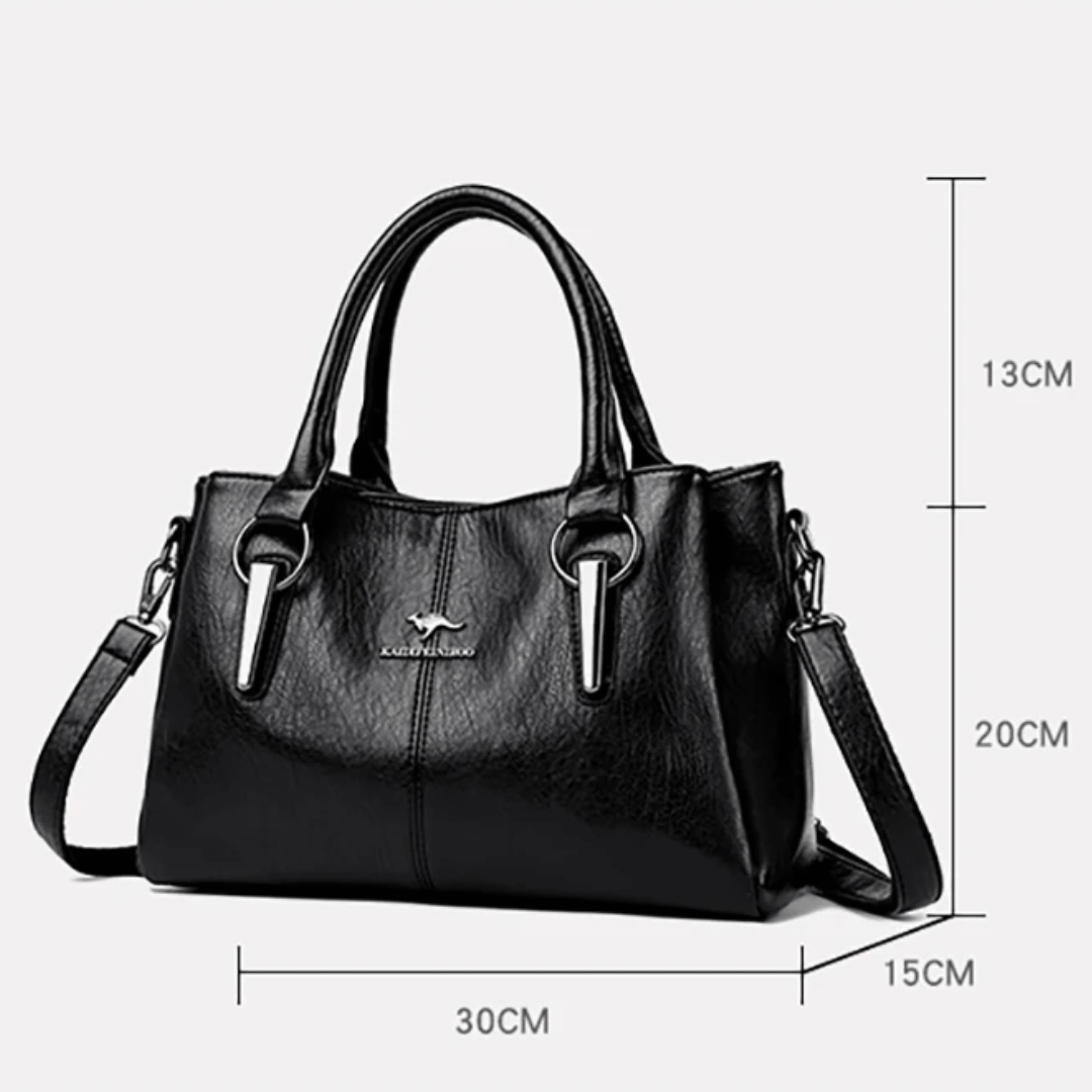 Bolsa retrô em couro