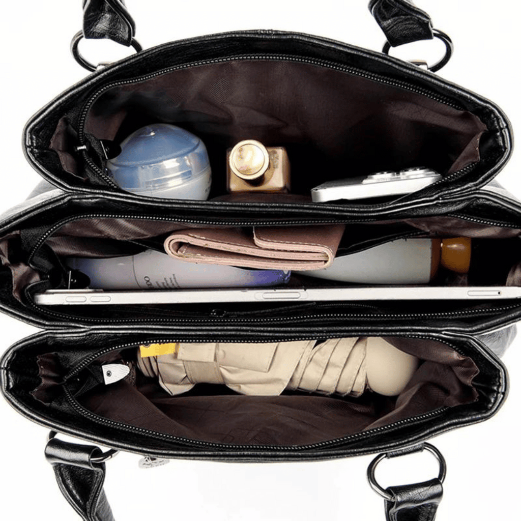 Bolsa retrô em couro