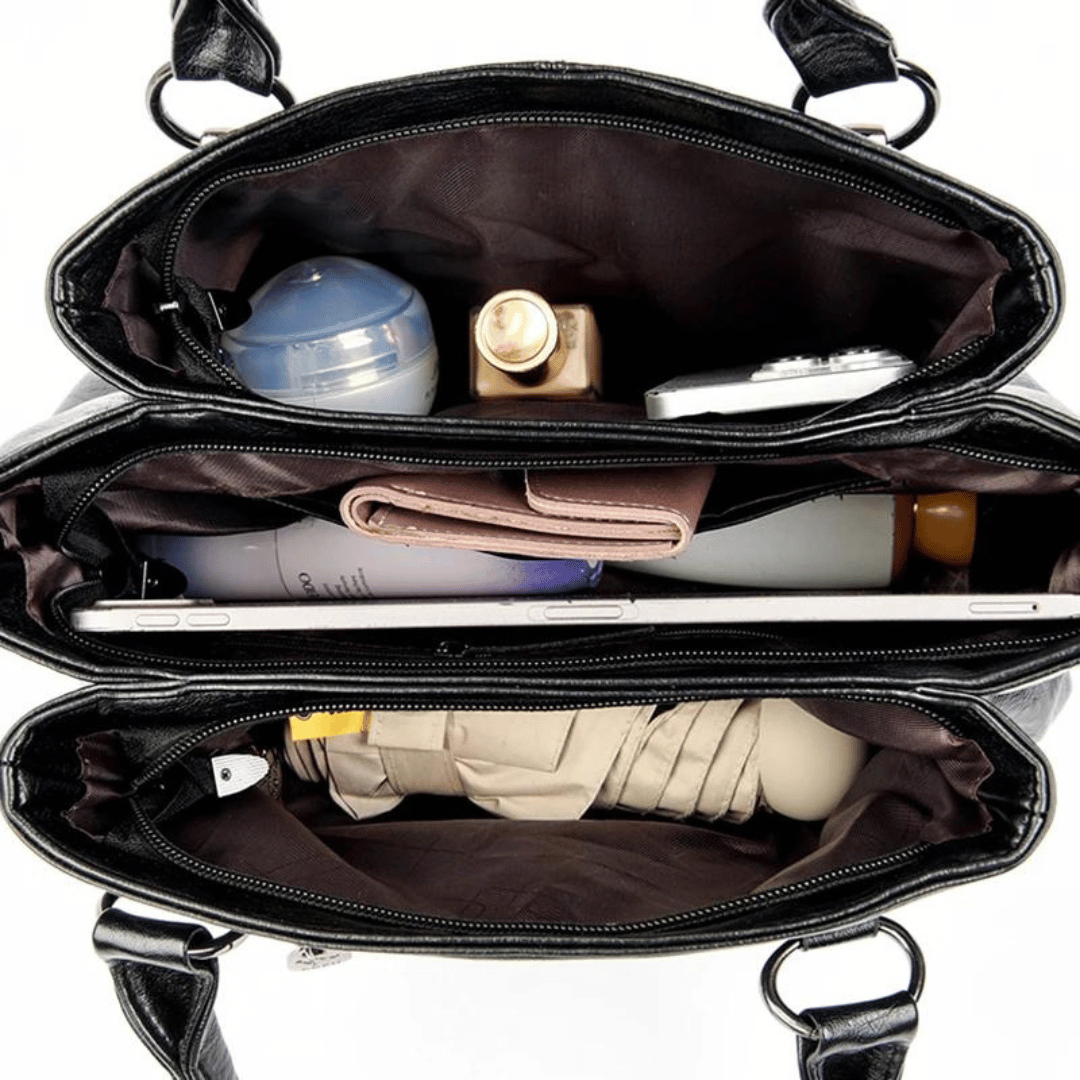 Bolsa retrô em couro