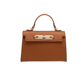 Bolsa de couro Hyde com alça de corrente
