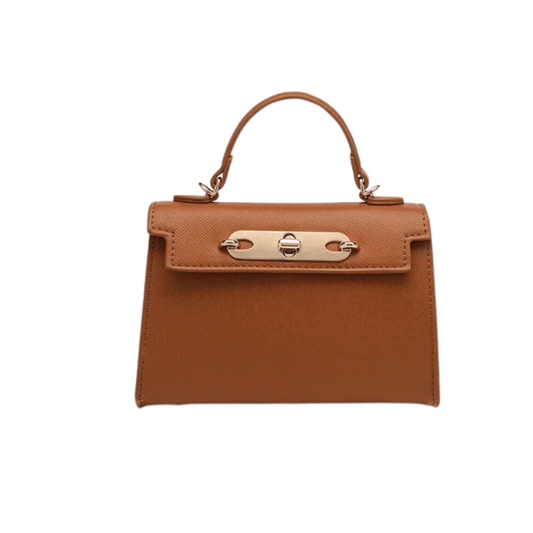 Bolsa de couro Hyde com alça de corrente