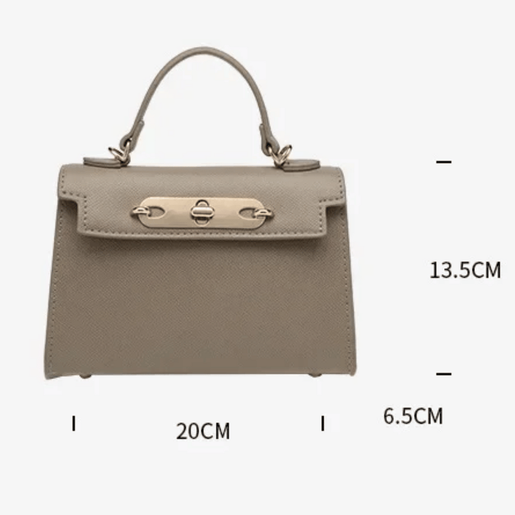 Bolsa de couro Hyde com alça de corrente