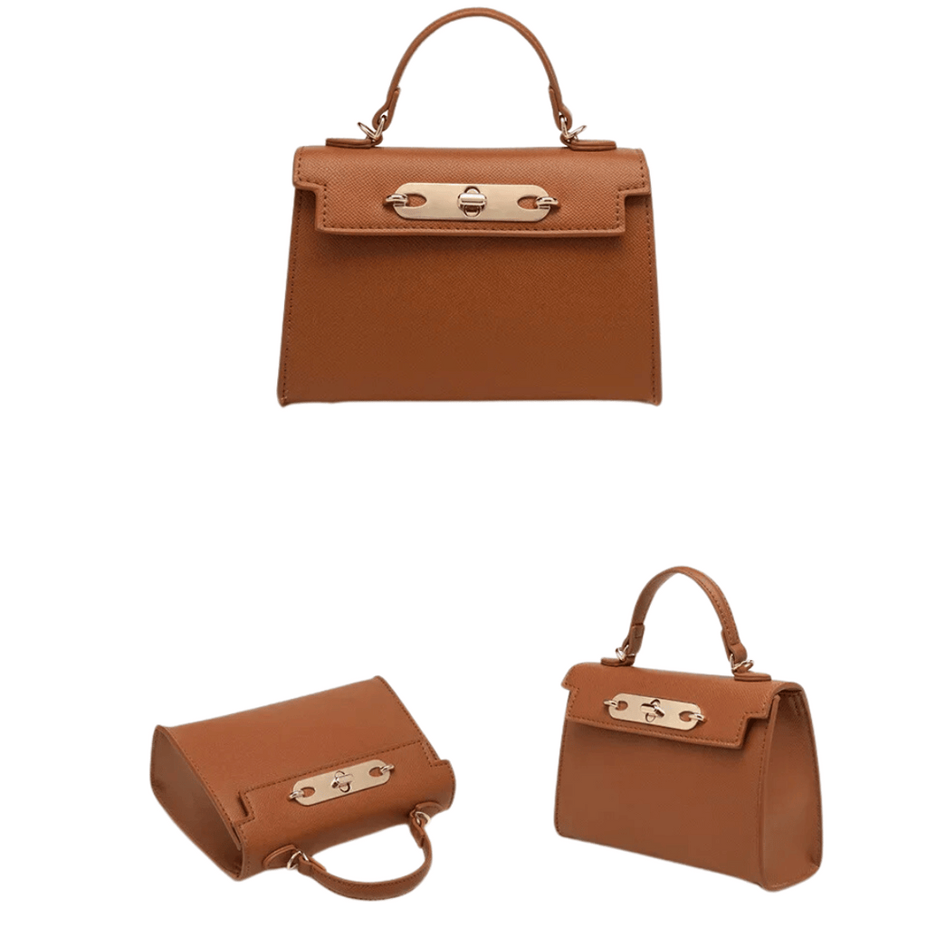 Bolsa de couro Hyde com alça de corrente