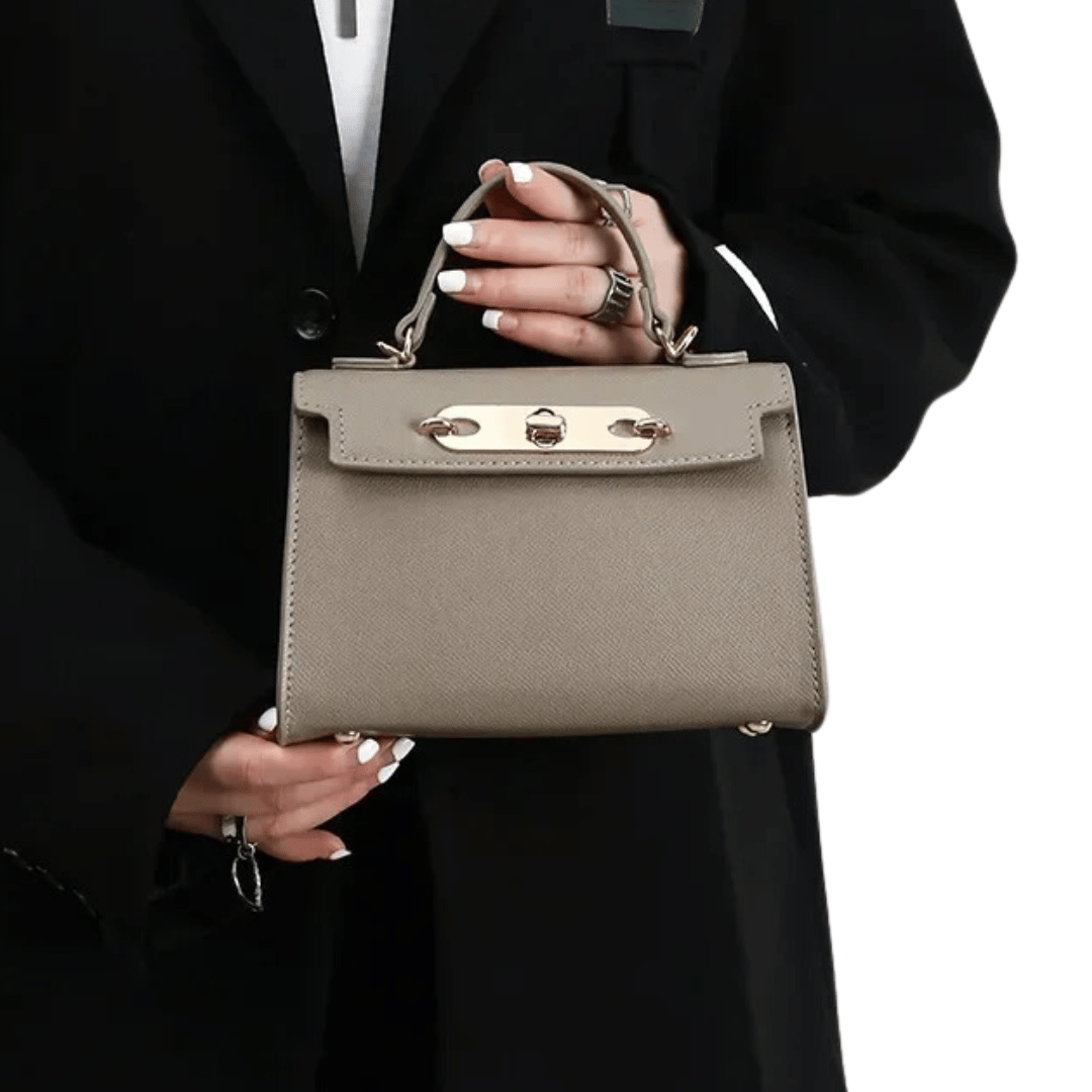 Bolsa de couro Hyde com alça de corrente