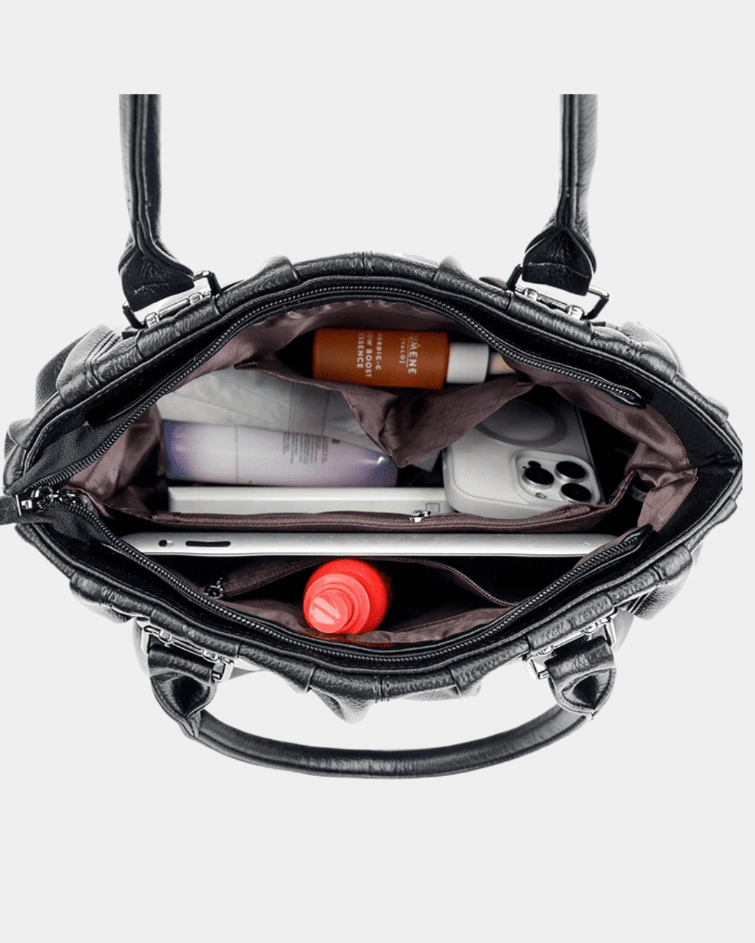 Bolsa Aline elegante em couro