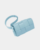 Bolsa Loren em couro acolchoado retangular