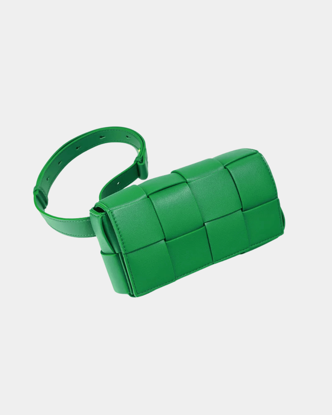 Bolsa Loren em couro acolchoado retangular