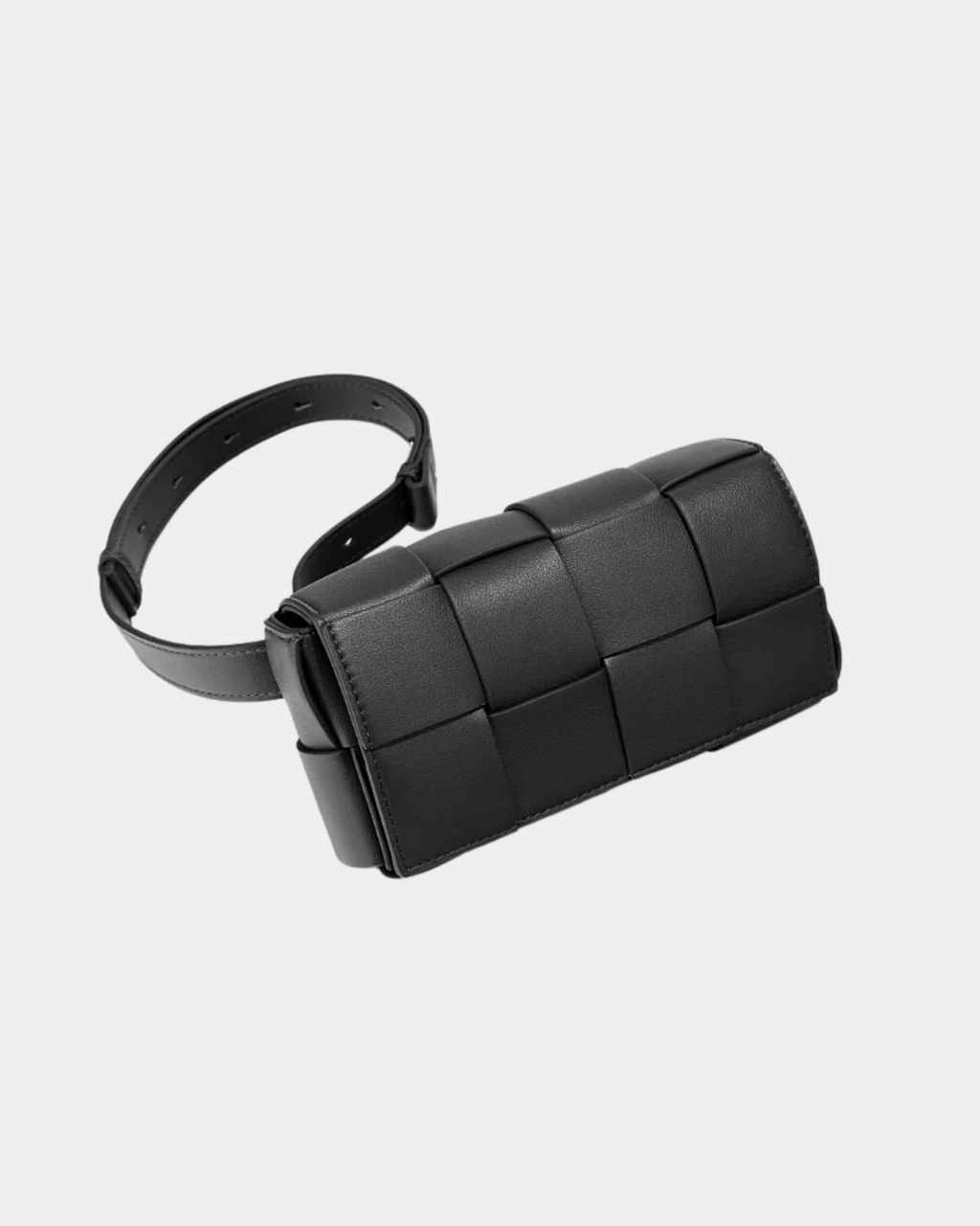 Bolsa Loren em couro acolchoado retangular