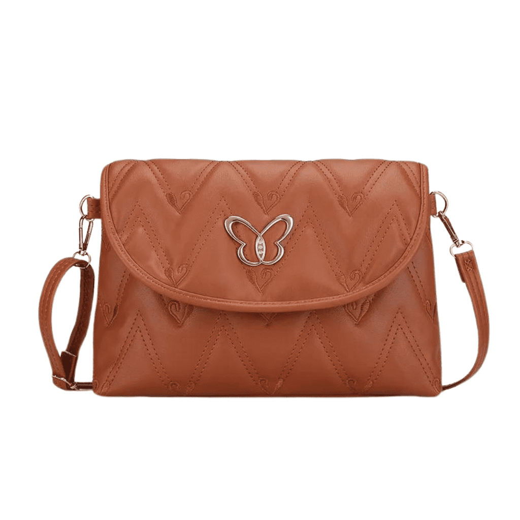 Bolsa acolchoada de couro Helen