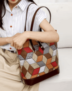 Bolsa Estampa Geométrica 4 peças - Lançamento exclusiv