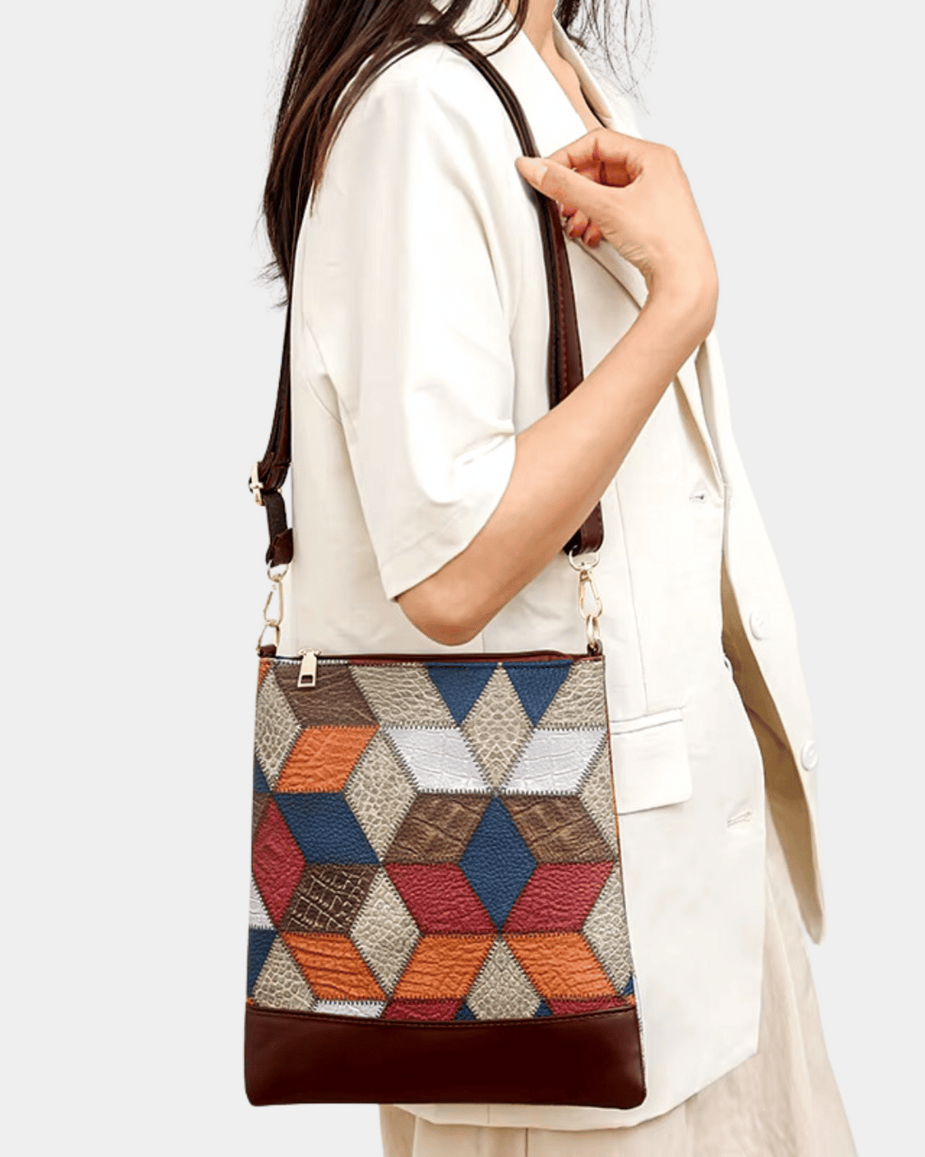 Bolsa Estampa Geométrica 4 peças - Lançamento exclusiv