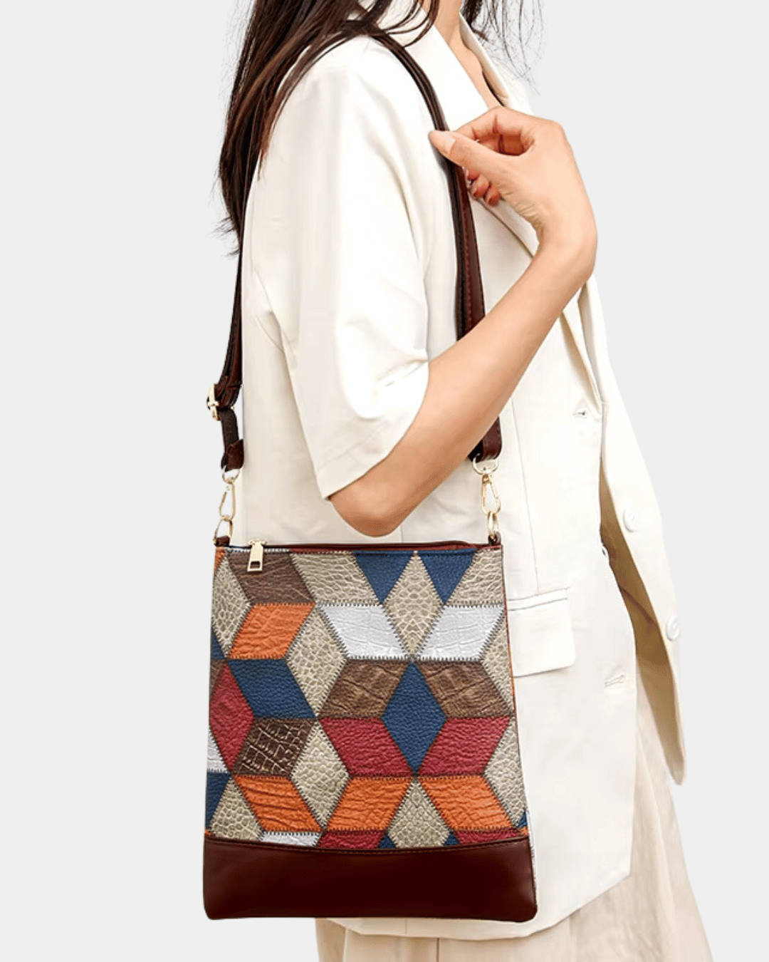 Bolsa Estampa Geométrica 4 peças - Lançamento exclusiv