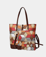 Bolsa Estampa Geométrica 4 peças - Lançamento exclusiv