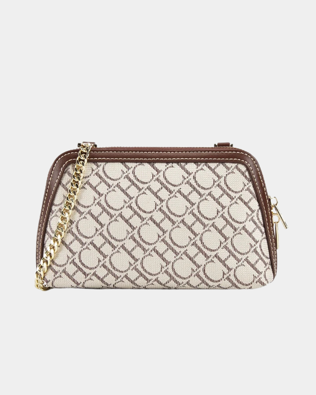 Bolsa de couro Tália com alça de corrente