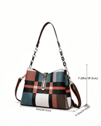 Bolsa Tote Alice em couro estampado