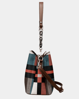 Bolsa Tote Alice em couro estampado