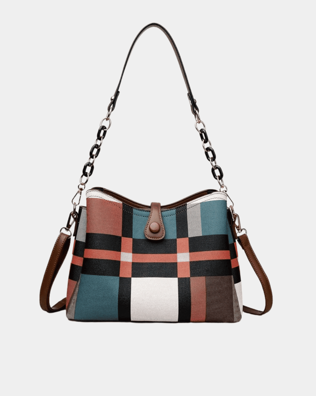 Bolsa Tote Alice em couro estampado