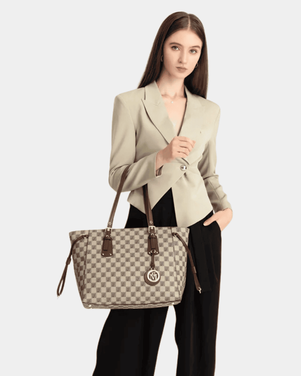 Bolsa Louise Retro em couro premium