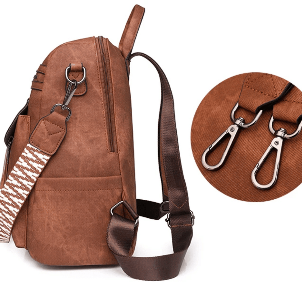 Mochila Sandy Vintage Couro, Nova Coleção 2026