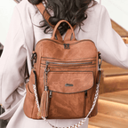 Mochila Sandy Vintage Couro, Nova Coleção 2026
