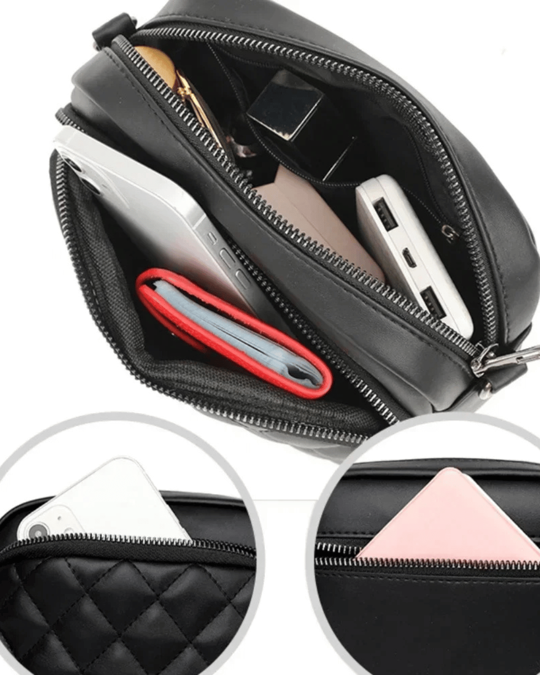 Bolsa Suzane em couro