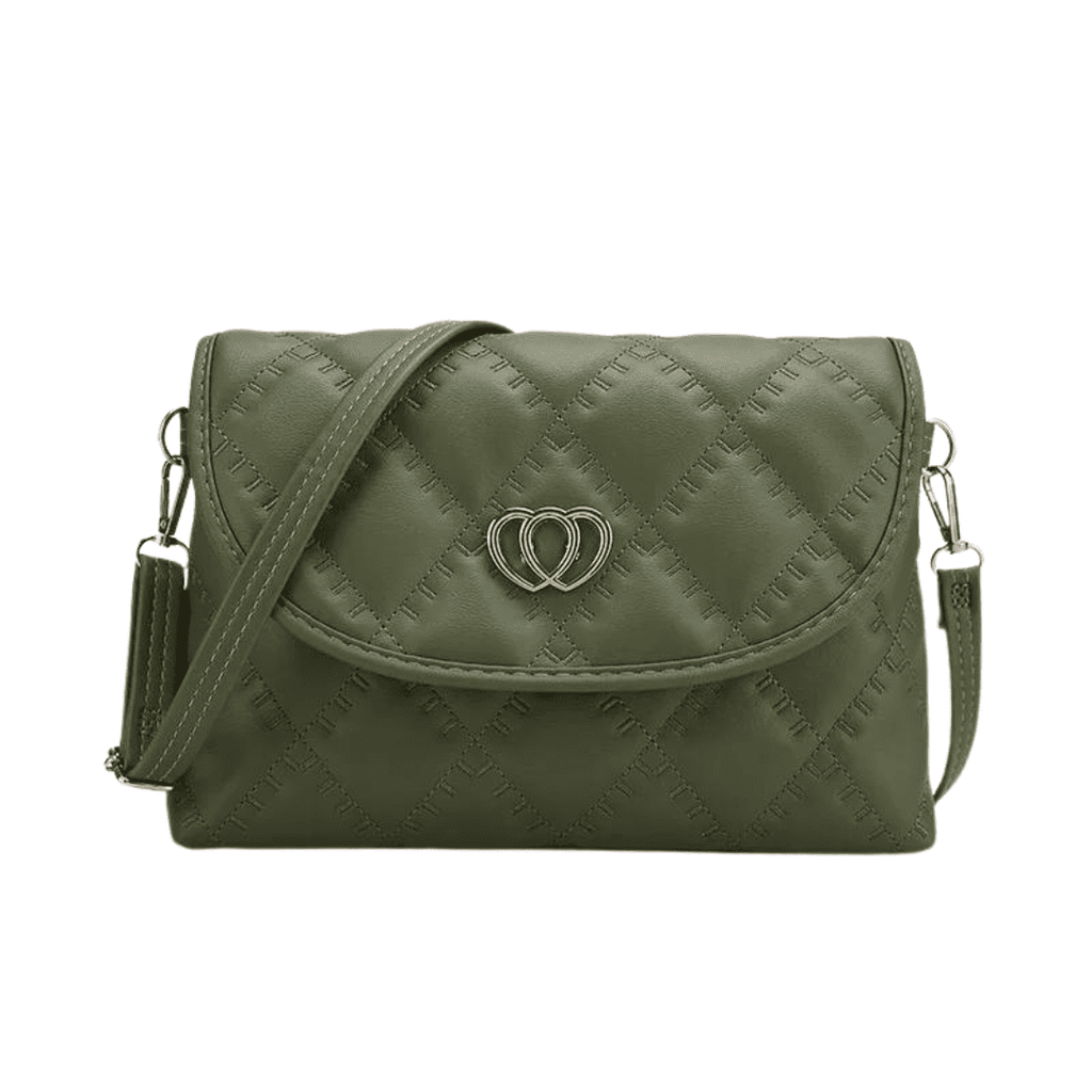 Bolsa acolchoada de couro Helen