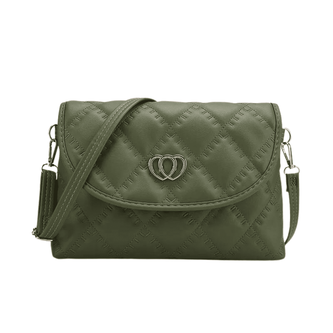 Bolsa acolchoada de couro Helen