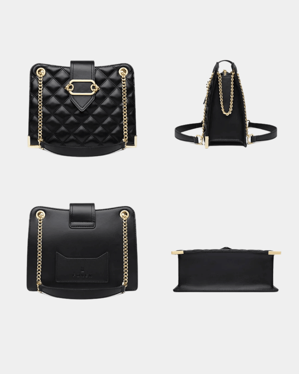 Bolsa Foxer clássica em couro