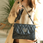 Bolsa acolchoada de couro Helen