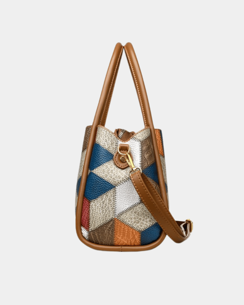 Bolsa Tote Bianca com Estampa Geométric