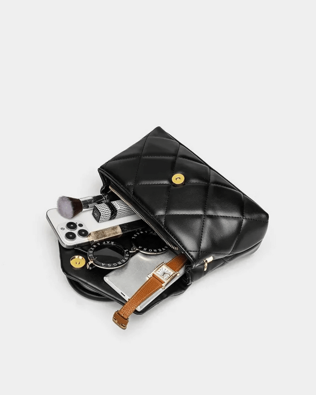 Bolsa Luana em couro genuíno