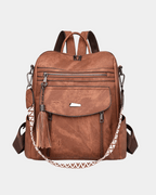 Mochila Sandy Vintage Couro, Nova Coleção 2026