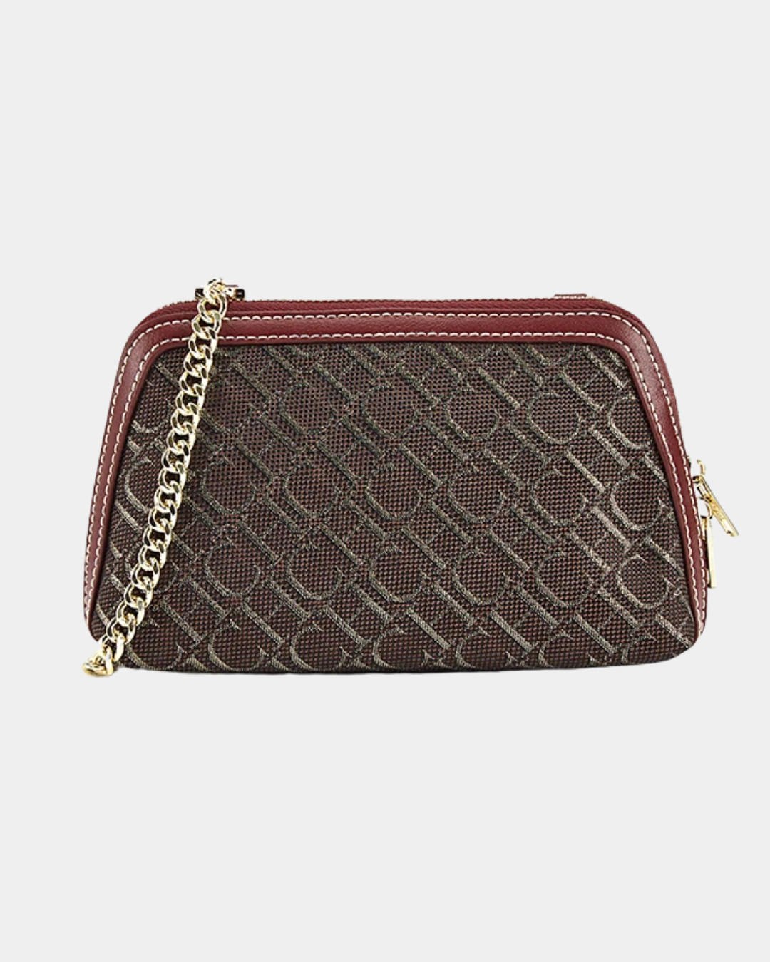 Bolsa de couro Tália com alça de corrente