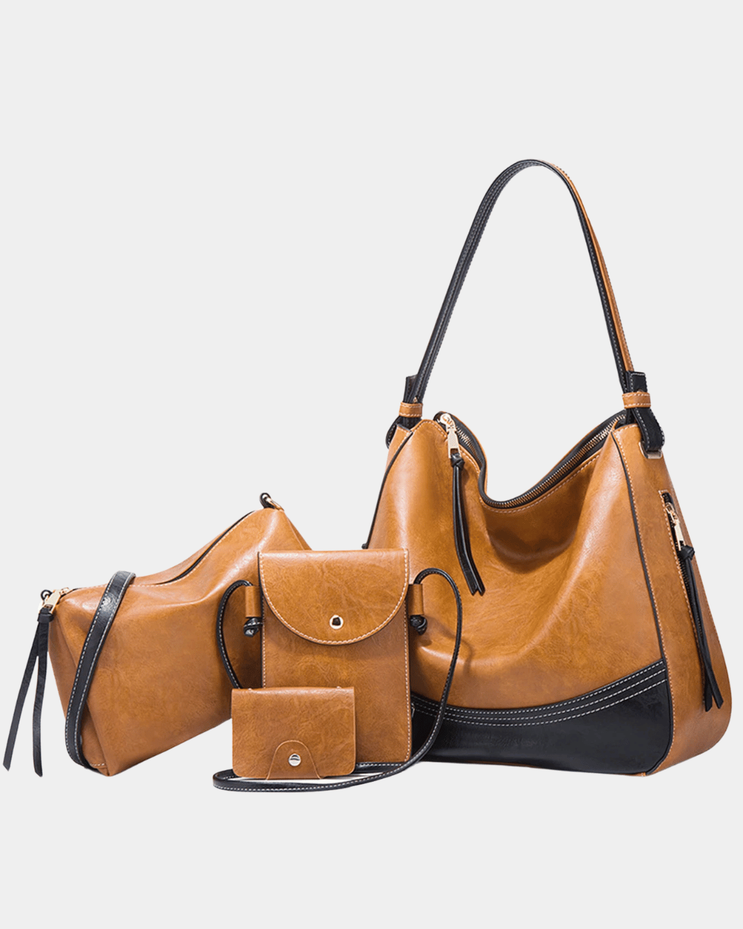 Kit de bolsa de couro premium de luxo