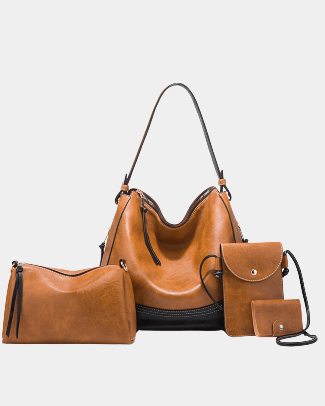Kit de bolsa de couro premium de luxo
