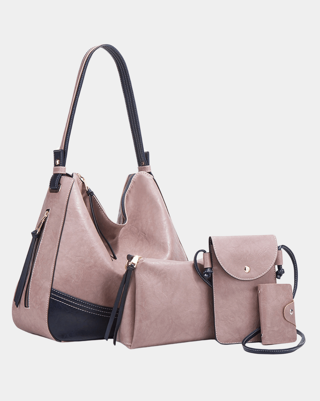 Kit de bolsa de couro premium de luxo