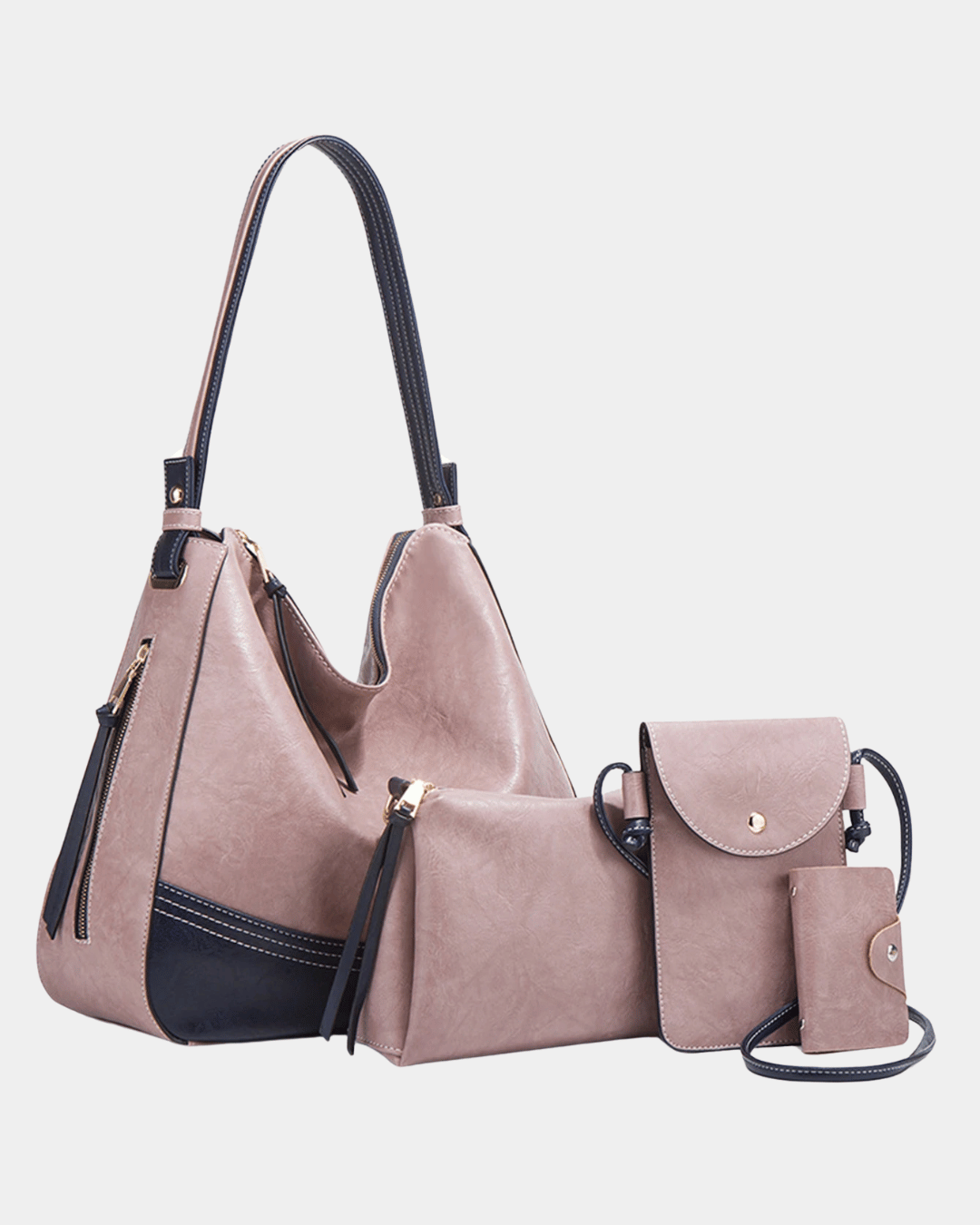Kit de bolsa de couro premium de luxo