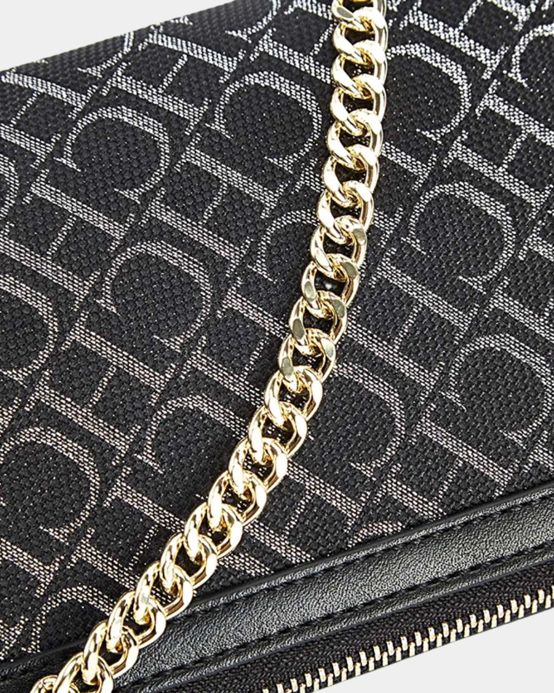 Bolsa de couro Tália com alça de corrente