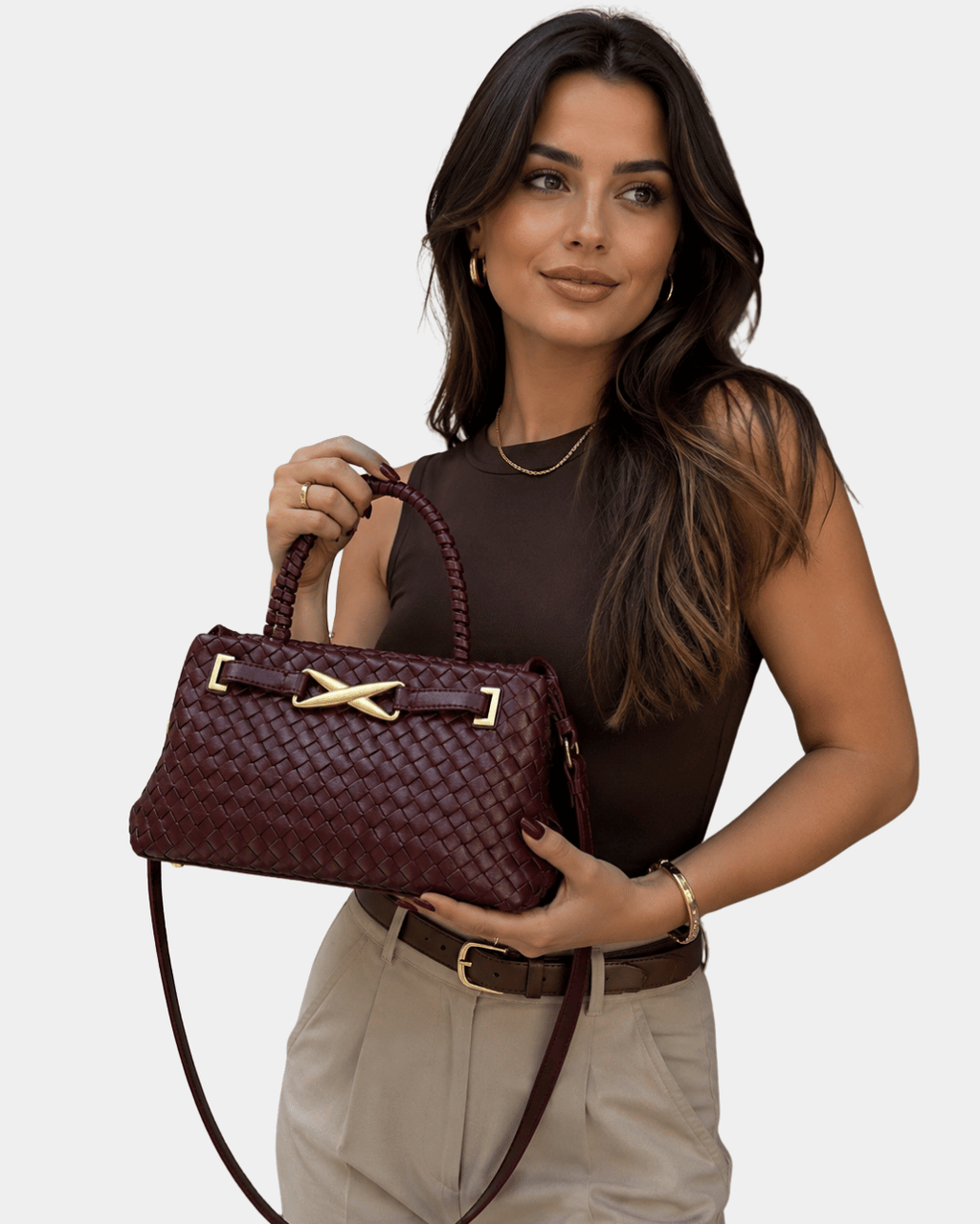 Bolsa Feminina Verona Trançada Premium