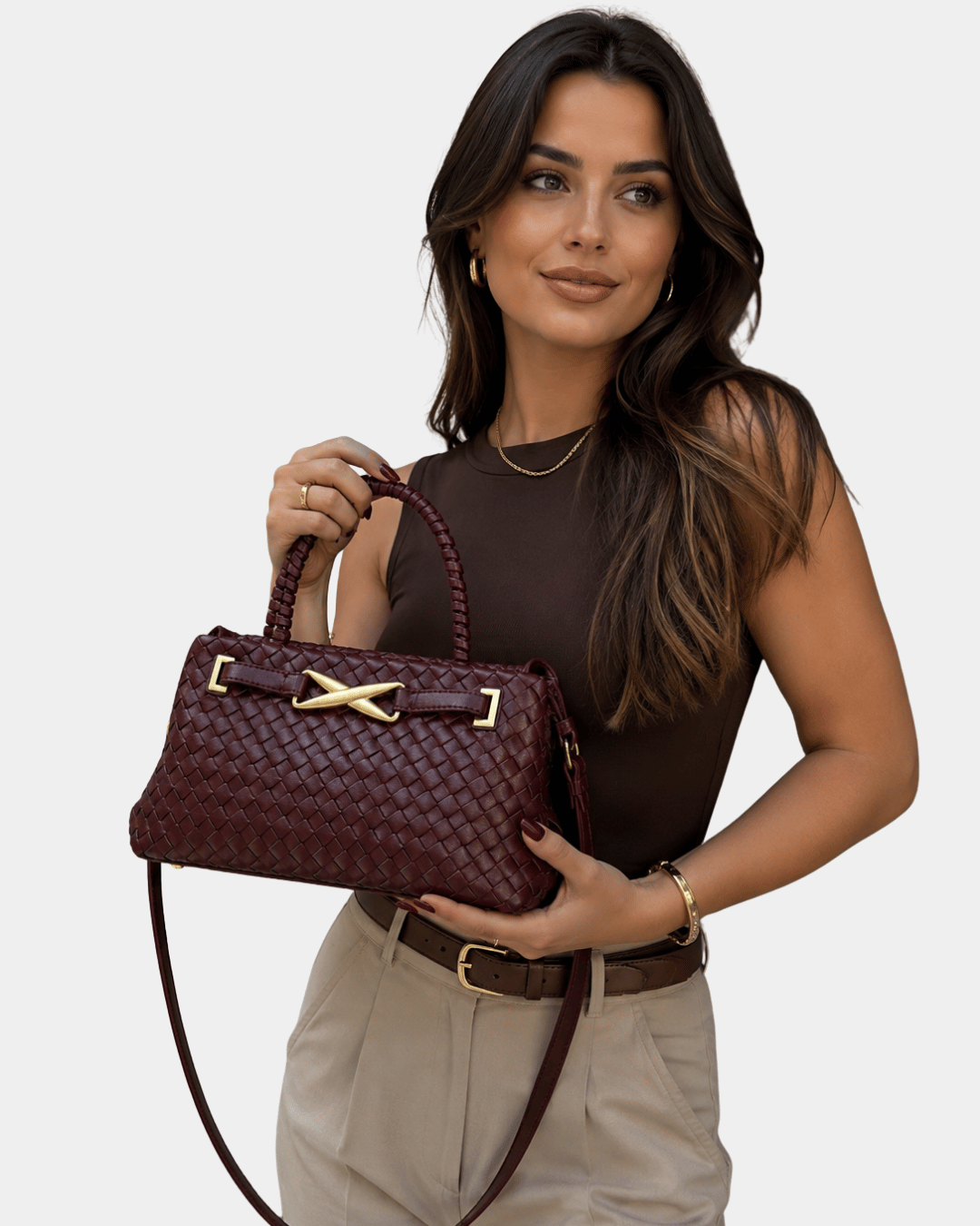 Bolsa Feminina Verona Trançada Premium